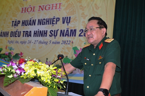 Cục Điều tra hình sự, Bộ Quốc phòng tập huấn nghiệp vụ năm 2022