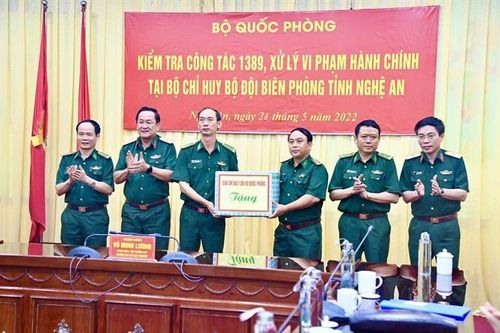 Thượng tướng Võ Minh Lương kiểm tra công tác 1389, xử lý vi phạm hành chính tại BĐBP Nghệ An