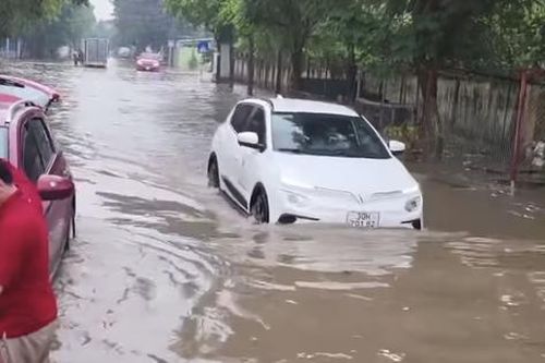 Xe điện Việt Nam trổ tài lội nước sâu