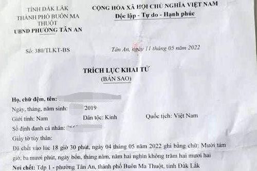 Trách nhiệm pháp lý vụ khai tử cho người còn sống ở Đắk Lắk
