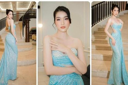 Á hậu Phương Anh diện váy cúp ngực khoe vòng một quyến rũ