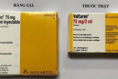 Phát hiện thuốc giảm đau Voltarén 75mg nghi hàng giả bán trên mạng