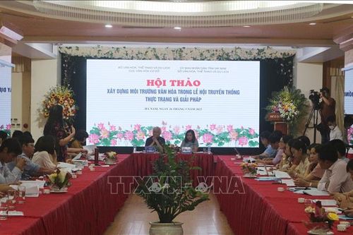 Xây dựng môi trường văn hóa trong lễ hội truyền thống