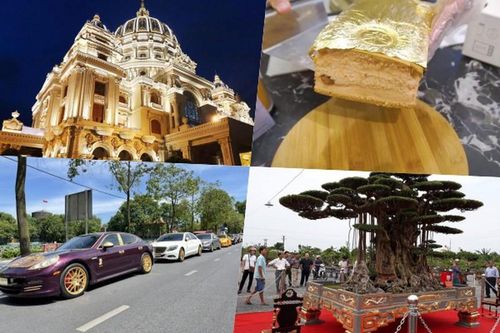 Muôn kiểu 'dát vàng' xa xỉ của đại gia Việt