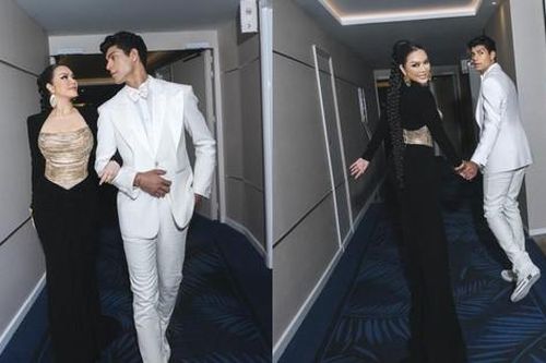 Hậu hủy lịch trình ở Cannes, Lý Nhã Kỳ tình tứ bên nam MC nổi tiếng