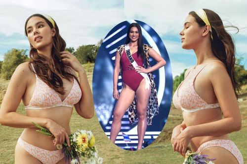 Catriona Gray khoe cơ thể phì nhiêu, fan réo gọi: 'Chị song sinh của Hoa hậu Hoàn vũ Thái Lan chăng?'