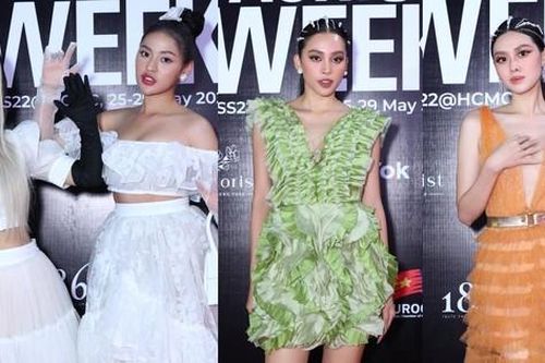 TikToker Lê Bống và hotgirl 'trứng rán cần mỡ' Trần Thanh Tâm 'đại náo' thảm đỏ