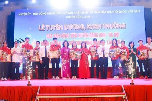 Huyện Đông Anh: Tuyên dương các vận động viên tham gia SEA Games 31