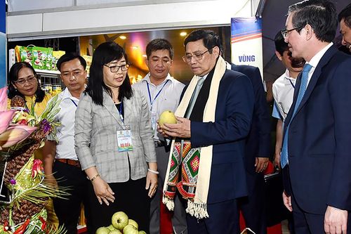 Hình ảnh Thủ tướng Phạm Minh Chính dự Chương trình khai mạc Festival trái cây và sản phẩm OCOP Việt Nam năm 2022