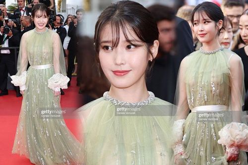 Xuất hiện tại thảm đỏ bế mạc Cannes 2022 IU dù xinh nhưng vẫn bị chê mặc xấu