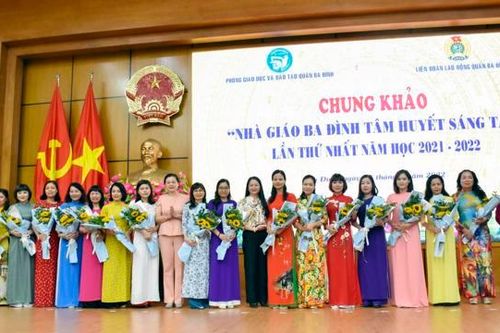 9 nhà giáo dự 'Giải thưởng nhà giáo Ba Đình tâm huyết, sáng tạo'