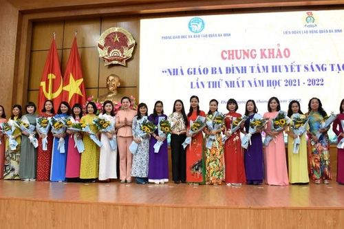 Hà Nội: Chung khảo 'Giải thưởng nhà giáo Ba Đình tâm huyết, sáng tạo' lần thứ nhất