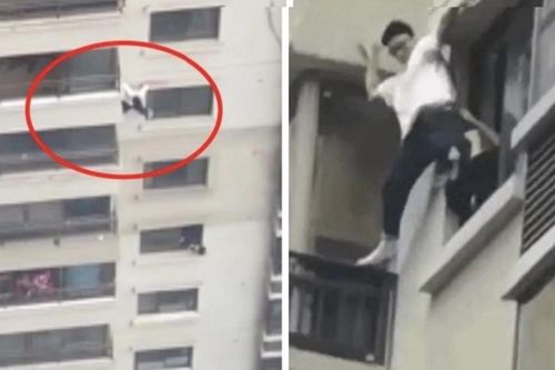 Clip: 'Người nhện' tay không leo xuống tòa nhà chọc trời khiến ai nấy 'thót tim'