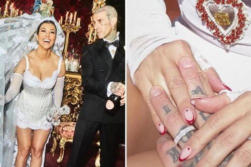 Nhẫn cưới kim cương trị giá gần 1 triệu USD của Kourtney Kardashian
