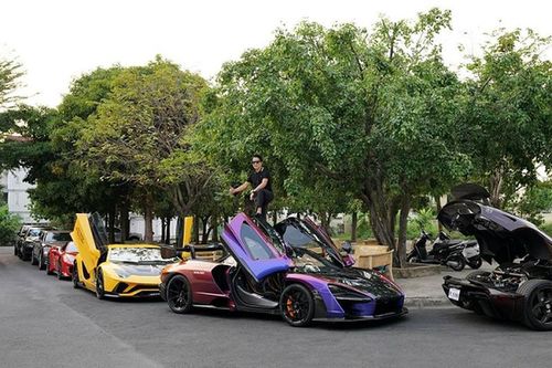 Đại gia Hoàng Kim Khánh 'xách' dàn xe hơn 350 tỷ đồng ra Hà Nội