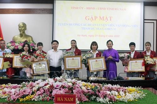 Hà Nam: Tuyên dương huấn luyện viên, vận động viên tham dự SEA Games 31