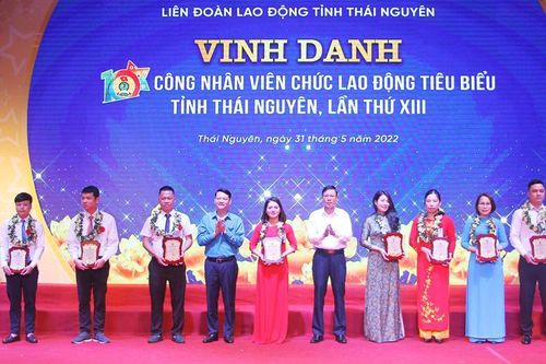 Thái Nguyên: Vinh danh công nhân, viên chức, lao động tiêu biểu