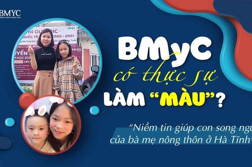BMyC có thực sự làm 'màu'? Niềm tin giúp con song ngữ của bà mẹ nông thôn ở Hà Tĩnh