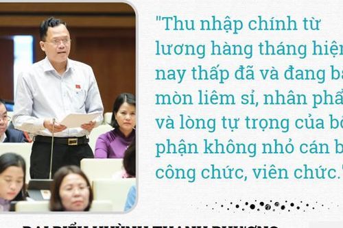 Lương thấp đang bào mòn liêm sỉ, nhân phẩm của một bộ phận cán bộ?
