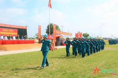 TP Thanh Hóa: Khai mạc Hội thao Trung đội Dân quân cơ động năm 2022