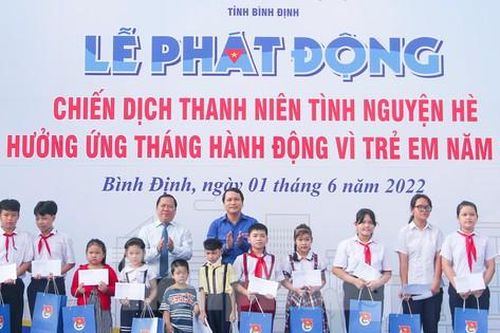 Tuổi trẻ Bình Định phát động Chiến dịch Thanh niên tình nguyện Hè 2022