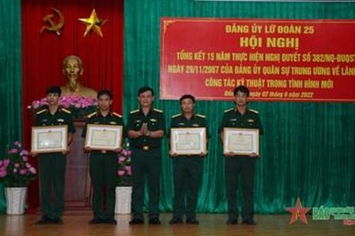 Đảng ủy Lữ đoàn 25 lãnh đạo hiệu quả công tác kỹ thuật