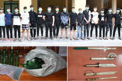 Xử lý 25 nam giới mang theo hung khí gây gổ đánh người qua đường