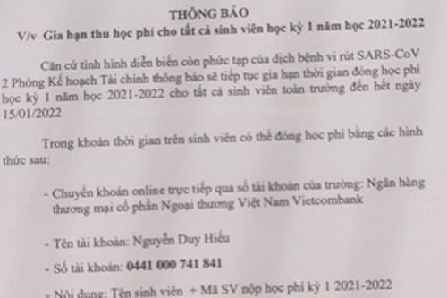 Sinh viên thông đồng với người ngoài lừa tiền học phí của bố mẹ