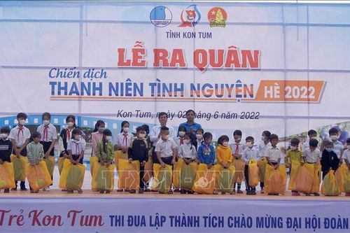 Kon Tum: Lễ ra quân Chiến dịch Thanh niên tình nguyện hè năm 2022