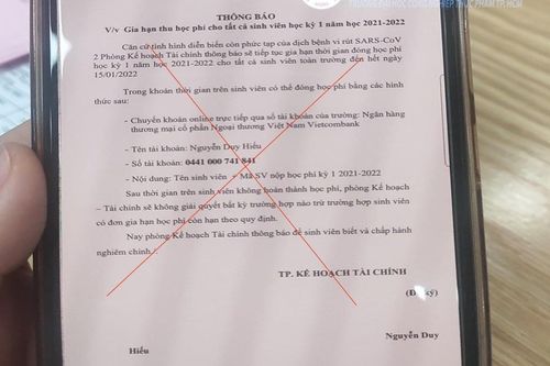 Sinh viên thông đồng với người ngoài để... lừa cha mẹ lấy tiền học phí