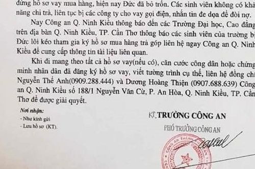 Hàng trăm sinh viên ở Cần Thơ ôm nợ do 'dính bẫy' mua hàng trả góp