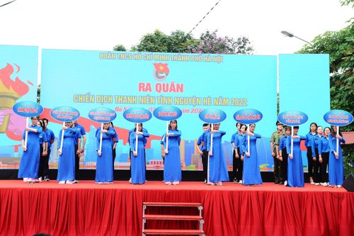 Tuổi trẻ Thủ đô ra quân Chiến dịch Thanh niên tình nguyện Hè 2022