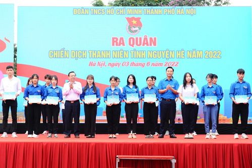 Tuổi trẻ Thủ đô ra quân Chiến dịch Thanh niên tình nguyện Hè 2022