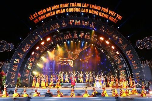 Thường trực Ban Bí thư Võ Văn Thưởng dự Lễ kỷ niệm 60 năm thành lập TP Việt Trì