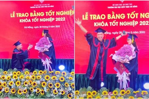 Nam sinh bất ngờ cầu hôn bạn gái trong lễ tốt nghiệp Đại học