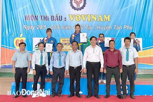 TP.Biên Hòa dẫn đầu giải vô địch Vovinam Đại hội TDTT tỉnh lần IX