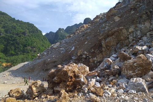 Sập mỏ đá Pắc Luốc khiến 2 người tử vong ở Hà Giang