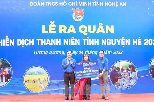 Rộn ràng chuỗi hoạt động trong lễ ra quân Chiến dịch tình nguyện hè của tuổi trẻ Nghệ An