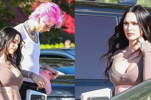 Megan Fox mặc áo ngắn cũn khoe vòng một 'bốc lửa' hẹn hò với vị hôn phu kém tuổi