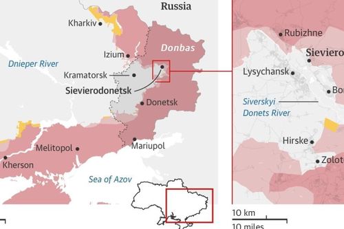 Giao tranh lớn ở Severodonetsk, Ukraine nói hai thành phố bị san bằng
