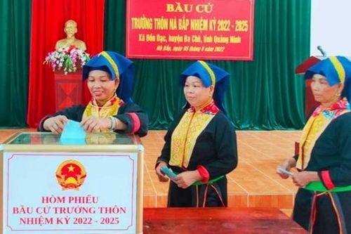 Cuộc bầu cử trưởng thôn, bản, khu phố nhiệm kỳ 2022 - 2025 thành công tốt đẹp