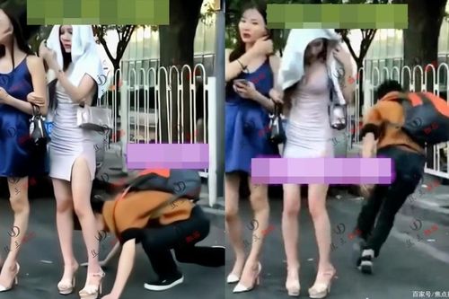 Nhìn chằm chằm hai cô gái mặc váy ngắn, hành động tiếp theo của người đàn ông gây choáng