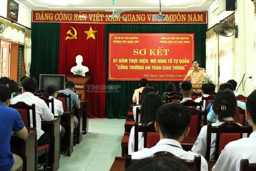 Thái Nguyên: Sơ kết 1 năm thực hiện mô hình 'Cổng trường an toàn giao thông'