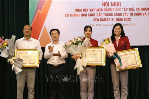Biểu dương VĐV Nam Định có thành tích xuất sắc tại SEA Games 31