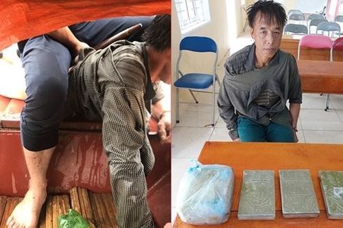 Cảnh sát bơi ra lòng hồ sông Đà, khống chế kẻ buôn ma túy khủng