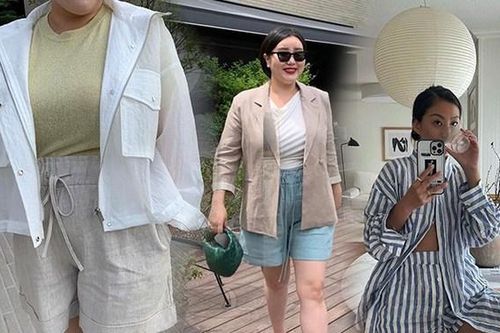 Kiểu quần short giúp giấu đùi to, rất hợp mặc trong mùa hè