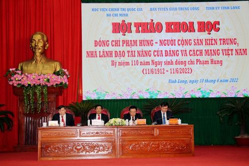 Hội thảo khoa học 'Đồng chí Phạm Hùng – Người cộng sản kiên trung, nhà lãnh đạo tài năng của Đảng và cách mạng Việt Nam'