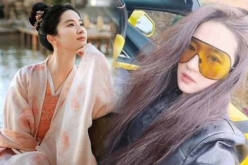 Lưu Diệc Phi mặc 'ngầu', lái siêu xe ở đời thường