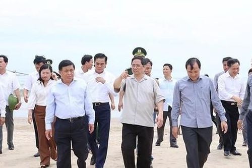Thủ tướng Phạm Minh Chính khảo sát tại mỏ sắt Thạch Khê, Hà Tĩnh