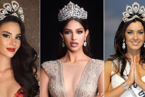Hoa hậu Hoàn vũ 2021 Harnaaz Sandhu hội ngộ 2 người tiền nhiệm khi sang Việt Nam chấm thi nhan sắc